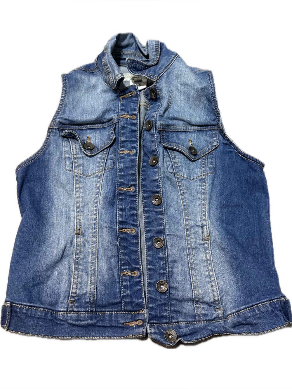 True Soulmate Vintage Denim Vest - Size Medium (M)